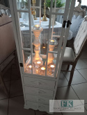 LATARNIA - LAMPION , SZAFKA  4 SZUFLADY "DUŻA" 171 cm