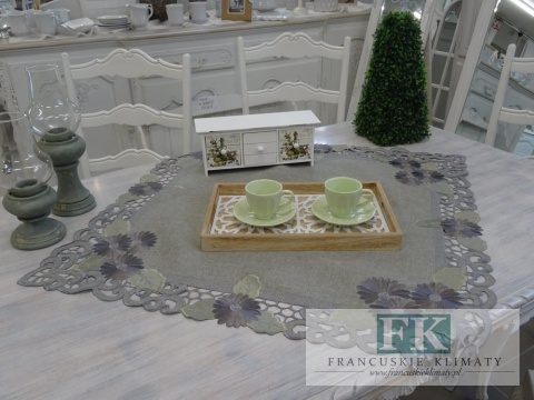 BIEŻNIK SERWETA MERLIN 85X85 PROWANSJA SHABBY CHIC VINTAGE LOFT