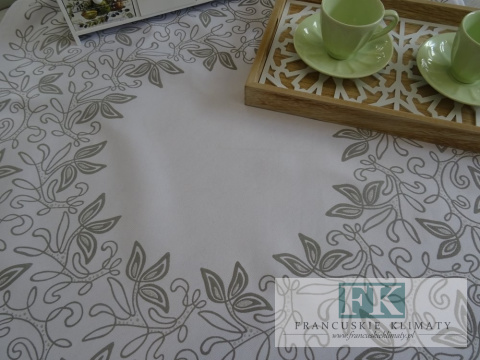 BIEŻNIK SERWETKA SILVER LEAF 75X75 BIAŁA PROWANSJA SHABBY CHIC VINTAGE LOFT BIEŻNIK SERWETKA SILVER LEAF 75X75 BIAŁA PROWANSJA SHABBY CHIC VINTAGE LOFT
