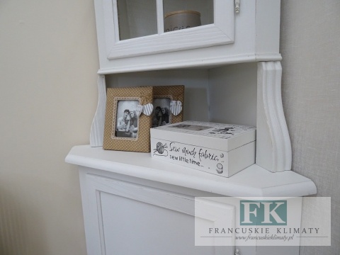 *FRANCUSKA WITRYNA NAROŻNA biel