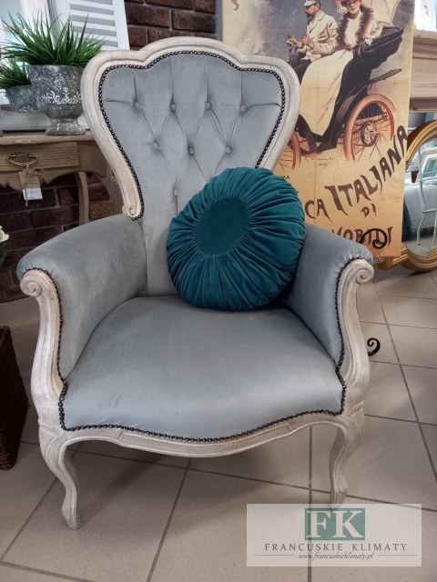 FRANCUSKI FOTEL DĄB antyczne drewno