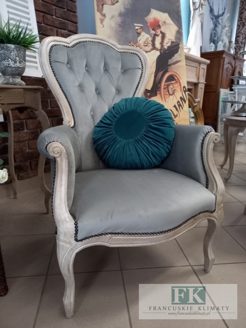 FRANCUSKI FOTEL DĄB antyczne drewno