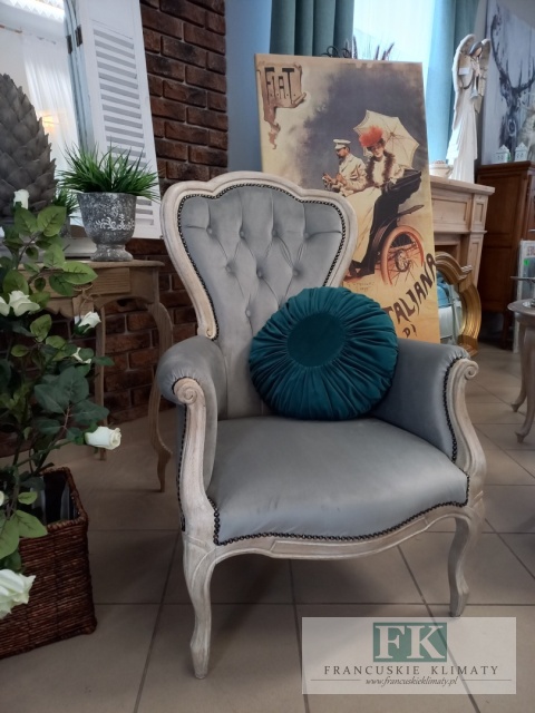 FRANCUSKI FOTEL DĄB antyczne drewno