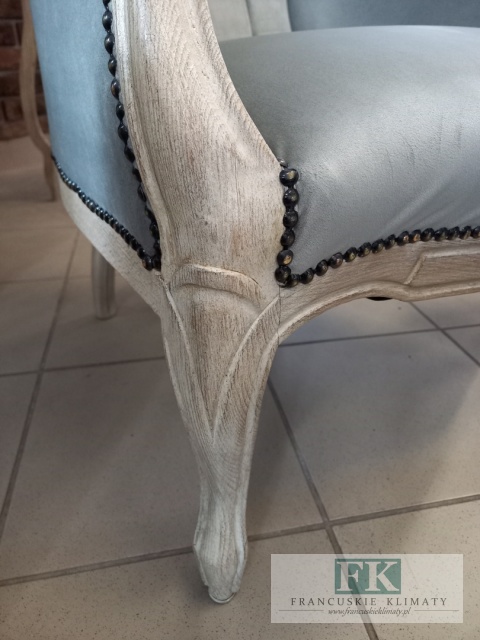 FRANCUSKI FOTEL DĄB antyczne drewno