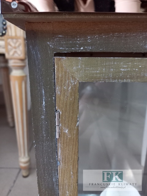 LATARNIA WYS. 46 CM MIEDŻ GLAMOUR HAMPTON