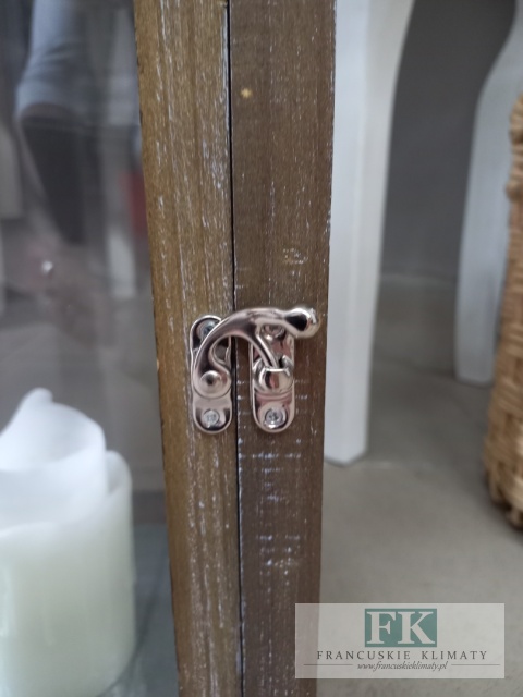 LATARNIA WYS. 46 CM MIEDŻ GLAMOUR HAMPTON