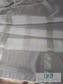 MATERIAŁ tkanina WOAL PASY SREBRO 300 CM