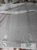 MATERIAŁ tkanina WOAL PASY SREBRO 300 CM
