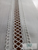 BIEŻNIK DEKORACYJNY 60X120 haft mereżka PROWANSJA SHABBY CHIC VINTAGE LOFT