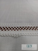 BIEŻNIK DEKORACYJNY 50X100 haft mereżka PROWANSJA SHABBY CHIC VINTAGE LOFT