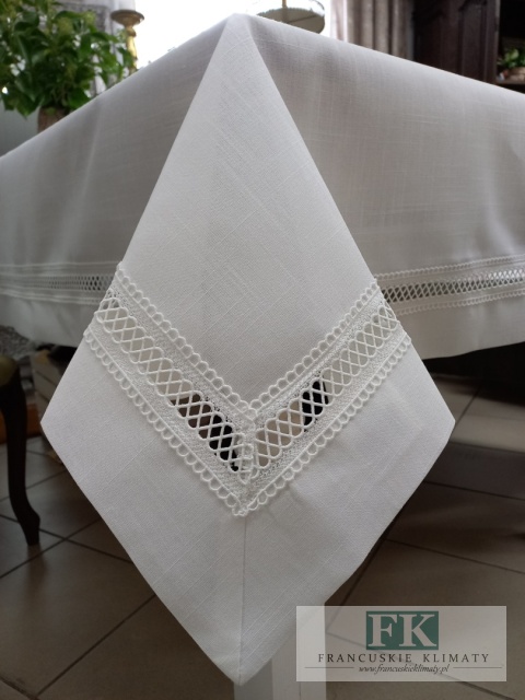 OBRUS 140x220 HAFT MEREŻKA , PROWANSJA