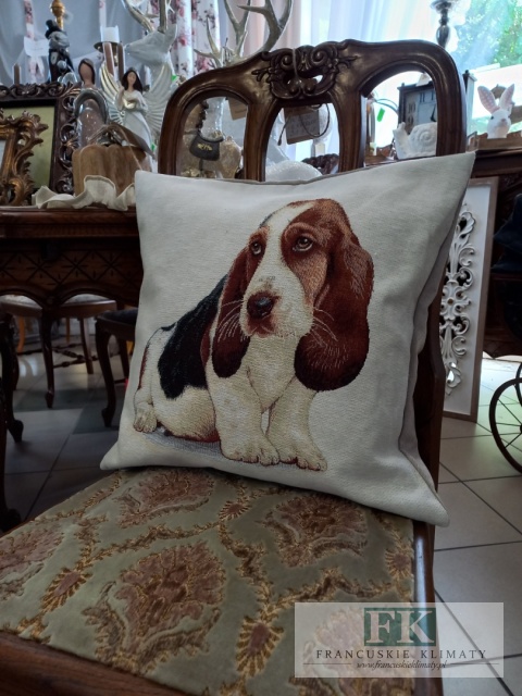 POSZEWKA DEKORACYJNA GOBELIN 45/45 CM PIES