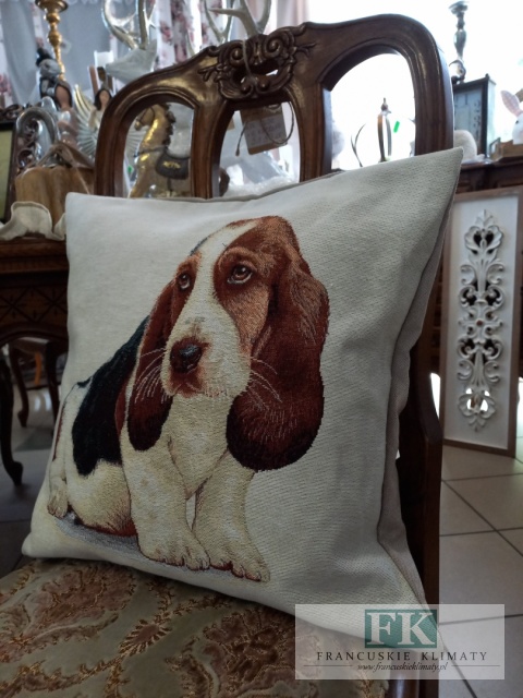 POSZEWKA DEKORACYJNA GOBELIN 45/45 CM PIES