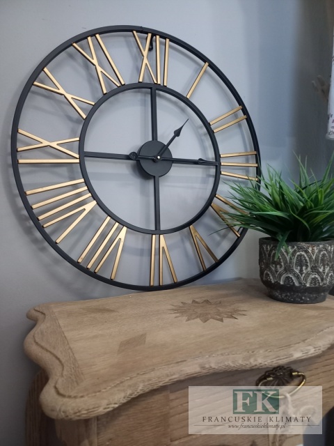 METALOWY ZEGAR ŚCIENNY 60 CM
