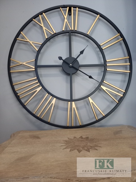 METALOWY ZEGAR ŚCIENNY 60 CM