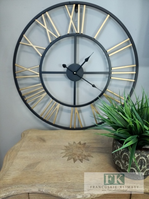 METALOWY ZEGAR ŚCIENNY 60 CM