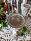 ŚWIECZNIK 33 CM ANTYCZNE DREWNO