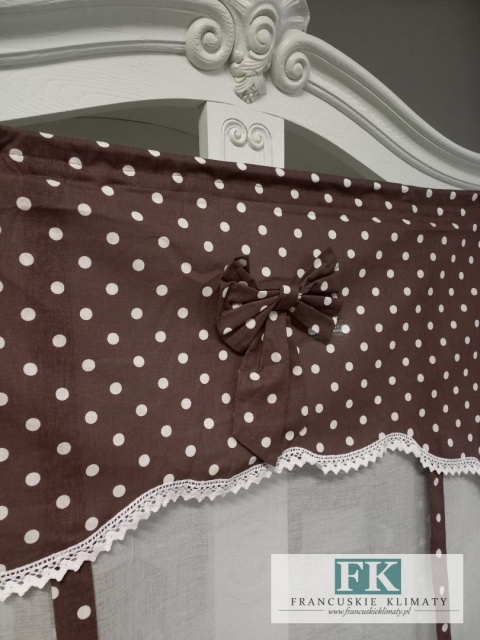 UROCZY KPL. 2 X PANEL EKRAN KOKARDA KROPKI BRĄZ