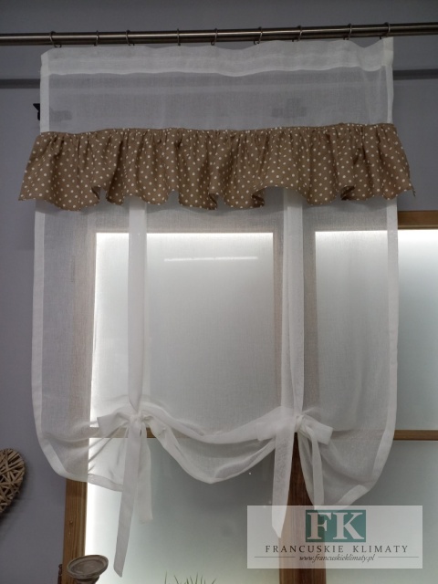 ROLETKA, EKRAN , PANEL SWEET FALBANKA PROWANSJA , SABBY, VINTAGE, SZER 80 CM WYS 140 BATYST BAWEŁNA