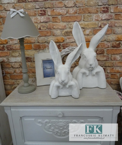 49 cm WIELKA CERAMICZNA FIGURA KRÓLIK ZAJĄC PROMOCJA C