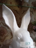 WIELKA CERAMICZNA FIGURA KRÓLIK ZAJĄC 29 cm