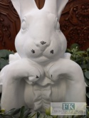 WIELKA CERAMICZNA FIGURA KRÓLIK ZAJĄC 35 cm