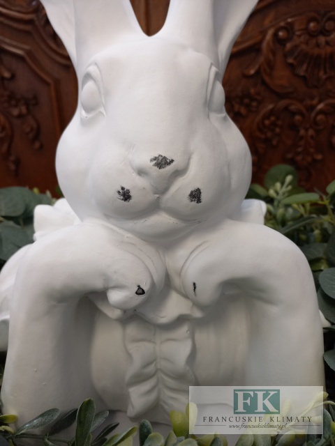 WIELKA CERAMICZNA FIGURA KRÓLIK ZAJĄC 35 cm