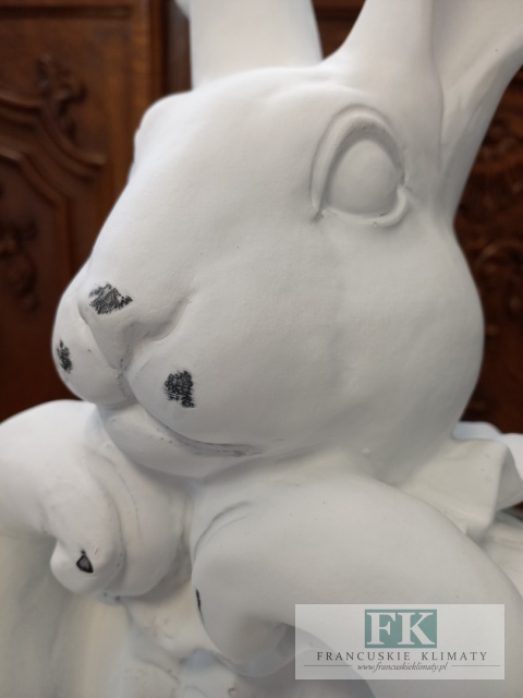 WIELKA CERAMICZNA FIGURA KRÓLIK ZAJĄC 35 cm