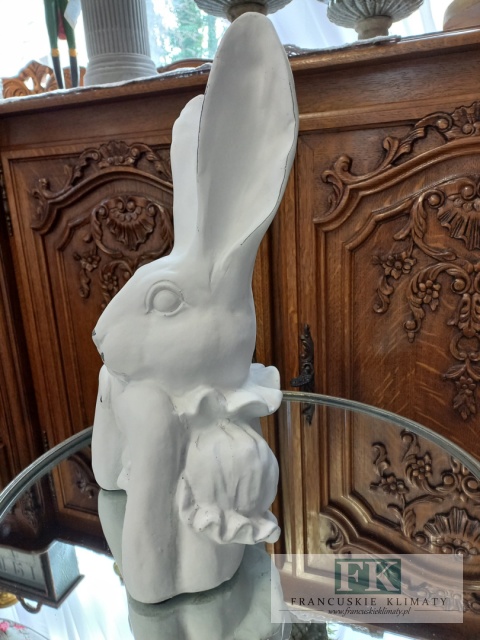 WIELKA CERAMICZNA FIGURA KRÓLIK ZAJĄC 35 cm