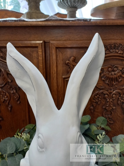 WIELKA CERAMICZNA FIGURA KRÓLIK ZAJĄC 35 cm