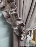 cyrkonie ! KPL KOMPLET ZASŁON FALBANY VELVET , WELWET