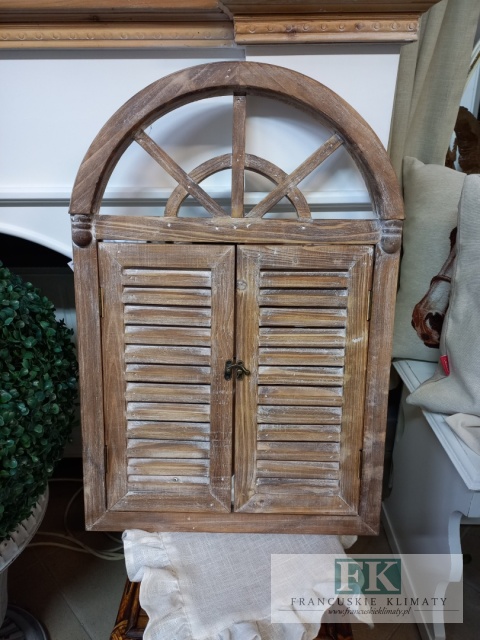 LUSTRO Z OKIENNICAMI 60 CM , LUSTRO OKNO , DREWNO