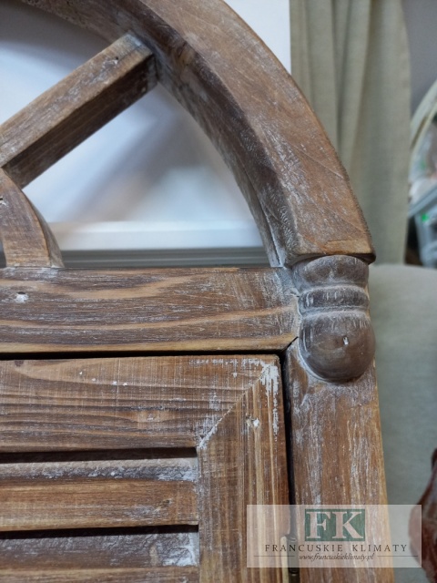 LUSTRO Z OKIENNICAMI 60 CM , LUSTRO OKNO , DREWNO