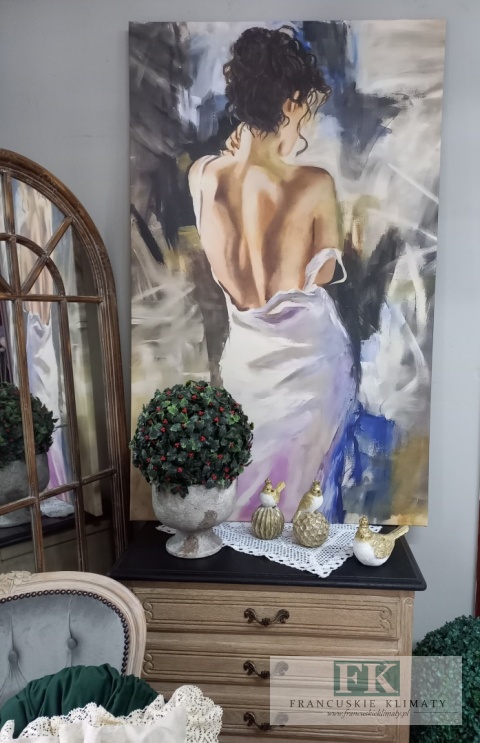 OBRAZ NA PŁÓTNIE 80/130 AKT ZMYSŁOWA KOBIETA