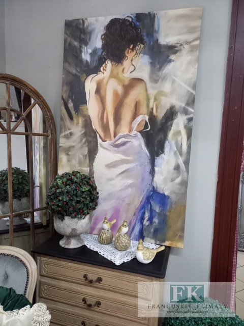 OBRAZ NA PŁÓTNIE 80/130 AKT ZMYSŁOWA KOBIETA