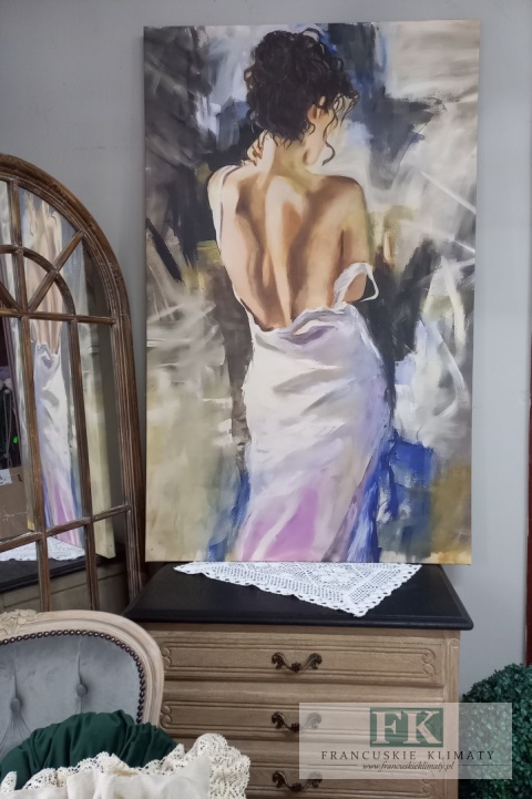 OBRAZ NA PŁÓTNIE 80/130 AKT ZMYSŁOWA KOBIETA