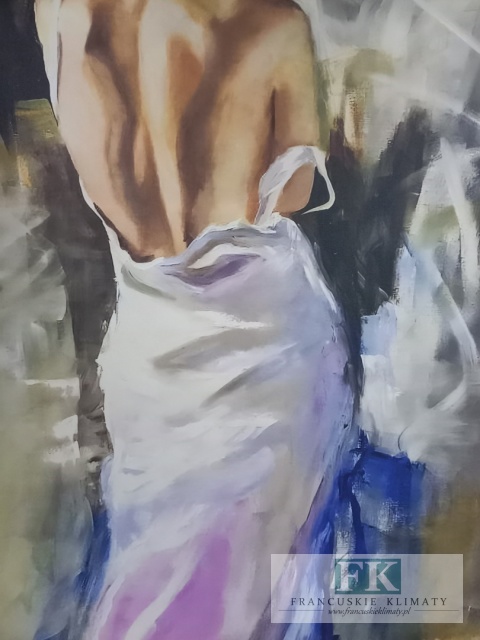 OBRAZ NA PŁÓTNIE 80/130 AKT ZMYSŁOWA KOBIETA