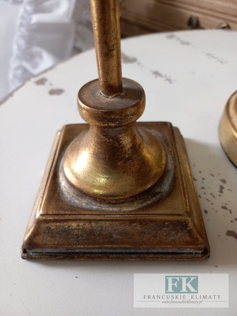METALOWY ŚWIECZNIK 51,5 CM ZŁOTY