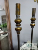 ŚWIECZNIK METALOWY 40 CM , ZŁOTO ANTYCZNE