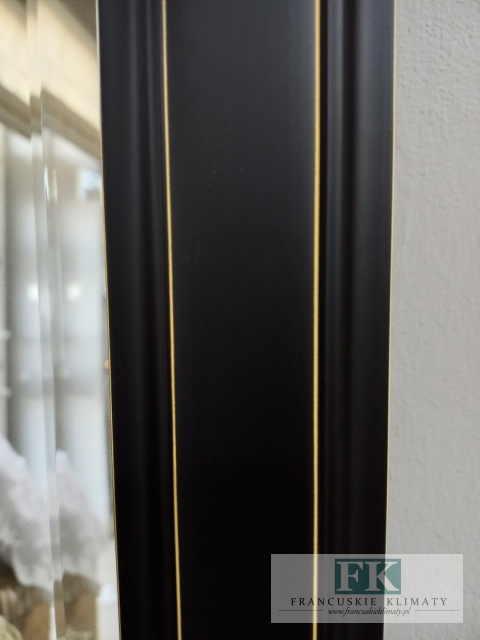 LUSTRO Z KORONĄ 110 CM CZARNE