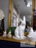 49 cm WIELKA CERAMICZNA FIGURA KRÓLIK ZAJĄC PROMOCJA