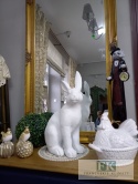 49 cm WIELKA CERAMICZNA FIGURA KRÓLIK ZAJĄC PROMOCJA