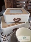 HERBACIARKA PUDEŁKO NA HERBATĘ TEA TIME 6,5x20x20 shabby , prowansja , vintage