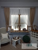 KPL KOMPLET FIRANA BATYST , BAWEŁNA ZASŁONY , shabby retro