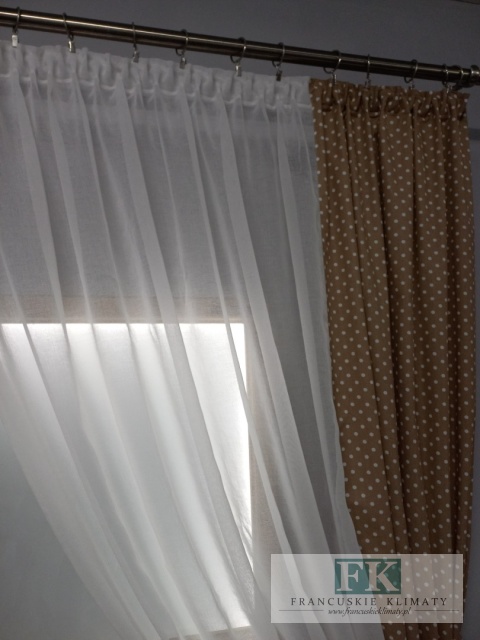 KPL KOMPLET FIRANA BATYST , BAWEŁNA ZASŁONY , shabby retro