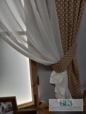 KPL KOMPLET FIRANA BATYST , BAWEŁNA ZASŁONY , shabby retro