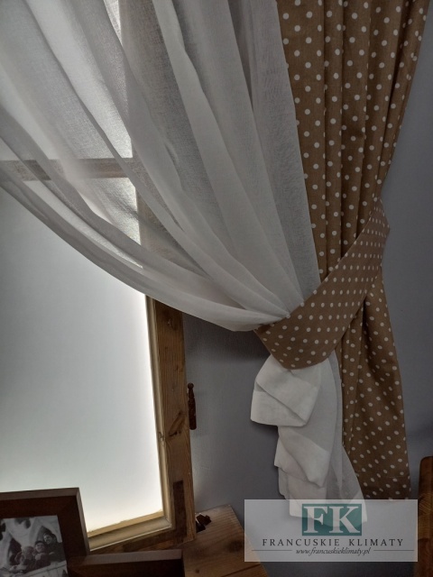 KPL KOMPLET FIRANA BATYST , BAWEŁNA ZASŁONY , shabby retro