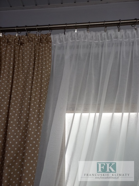 KPL KOMPLET FIRANA BATYST , BAWEŁNA ZASŁONY , shabby retro