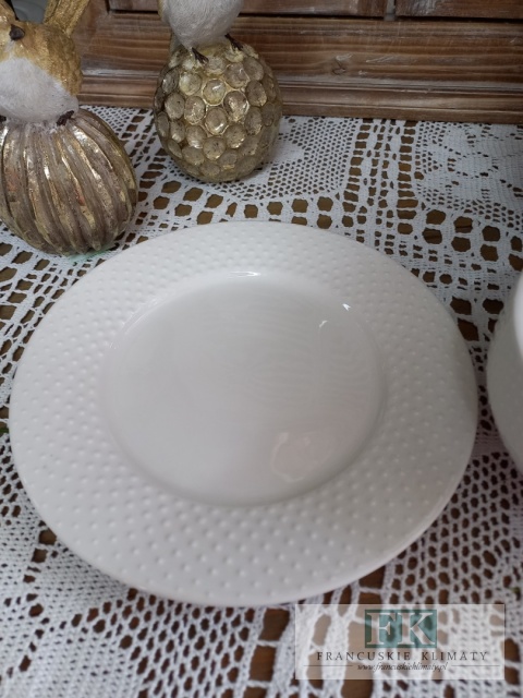 KPL , KOMPLET TALERZ 21 cm + MISKA 16 cm Z KOLEKCJI " KROPLE ROSY"