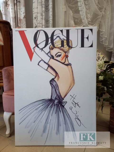 OBRAZ NA PŁÓTNIE ,,MODELKA VOGUE' 70 / 100 CM